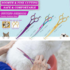 Dog grooming scissors for face and paw precision cutting