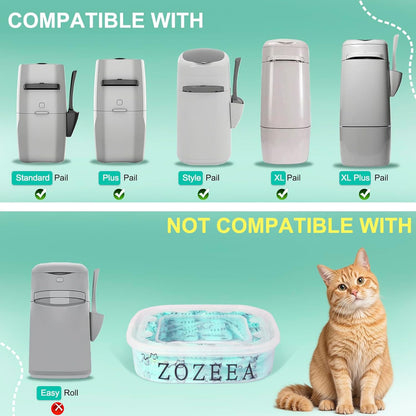 Zozeea thickened pet waste refill cartridge pack top view
