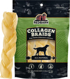 Redbarn Natural Large 12" Beef Collagen Braids - 2 Pack - Long Lasting Low-Odor Alternative to Rawhide & Bully Sticks -Single Ingredient Chew for Medium Large Dogs - Image 12