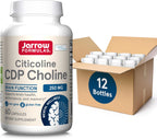 Jarrow Formulas Citicoline CDP 250 MG, CDP Choline Supplements, Support Brain Health, Performance and Memory, 60 Capsules, Up to a 60 Day Supply - Image 9