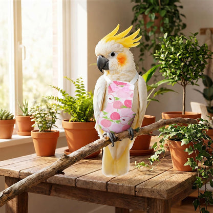 LXUEJIE washable parrot clothing demonstrating the soft breathable fabric weave for medium birds