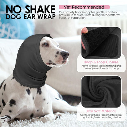 Adjustable anti-slip headband for dog hematoma recovery post surgery protection