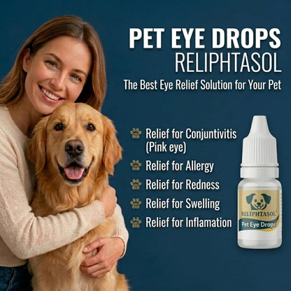 Reliphtasol tear stain remover drops for dogs and cats liquid formula
