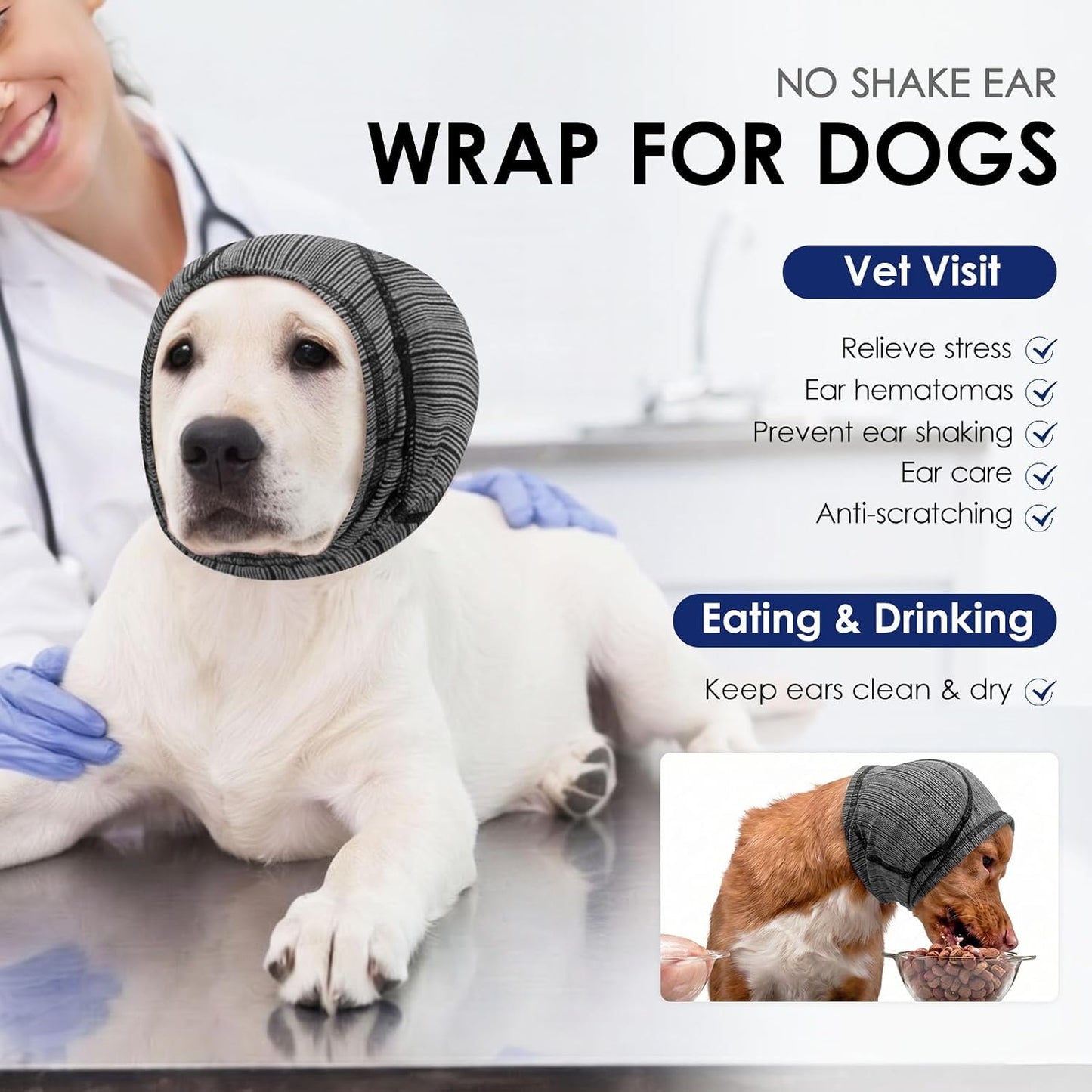 KOESON pet thunder jacket headband style coverage for fireworks protection