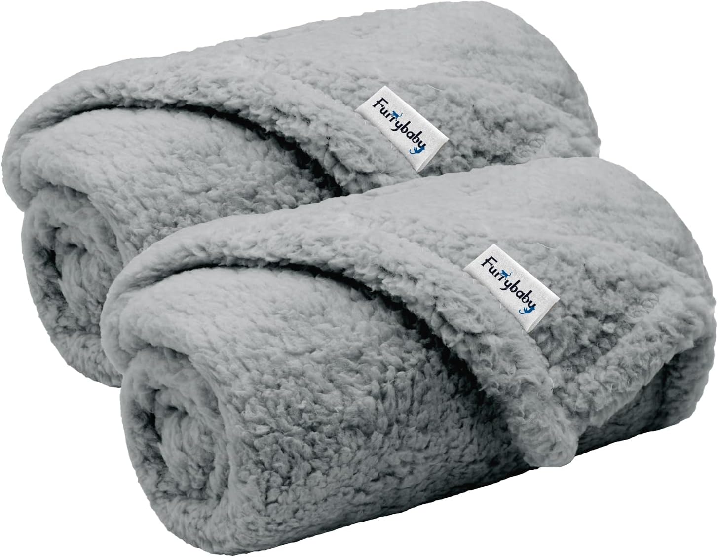 furrybaby Dog Blankets for Small Dogs, Puppy Small Fleece Blankets for Pets, Premium Cat Blanket, Sherpa Pet Blanket Washable for Pet Kitten Doggy (Grey, 24x32 in, S) - Image 13