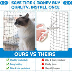 Customized catio barrier using MorningRo safety netting