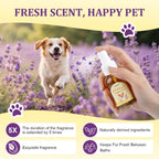 Ulroyda natural pet perfume bottle showcasing the alcohol free formula label.