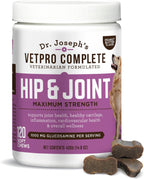 Dr. Joseph's VetPro Complete Dog Hip & Joint Wellness Supplement - High-Strength Glucosamine, MSM, Omega & Chondroitin Chews and Breeds - Vet Formulated Chicken Dog Treat - 120 Count - Image 10