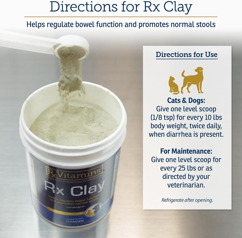 Scoop included with Rx Vitamins Edible Clay for accurate dosing
