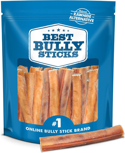 Best Bully Sticks Natural Jumbo 12 Inch Bully Sticks - 4 Count (Pack of 1) - Natural, Grain, Smoky Aroma, No Additives, Grass-Fed Rawhide Free Dog Treats - Image 10
