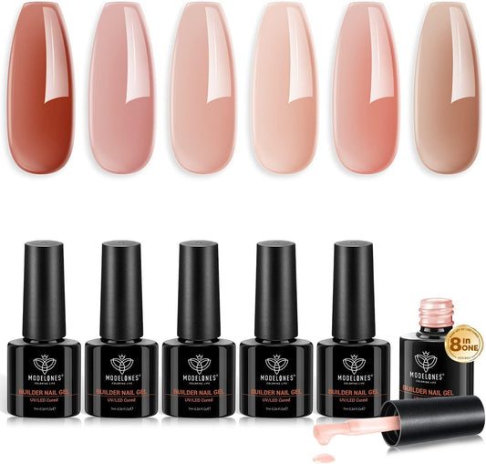 Modelones 8-in-One Builder Gel 6 Color Kit front packaging view