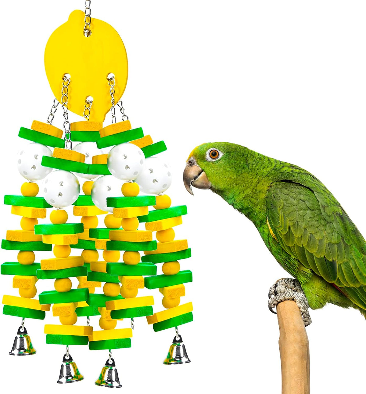 MEWTOGO Large Bird Parrot Toys for Cockatoos African Grey Macaws and Amazon Parrots Bird Gift - Image 10