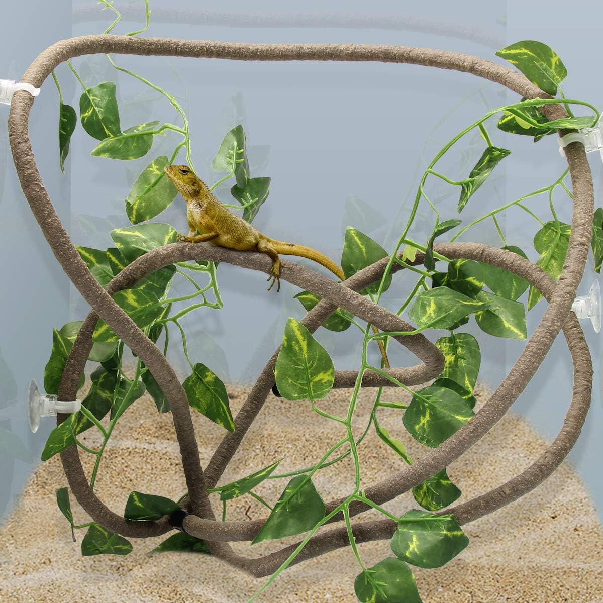 Coolrunner 8FT reptile vines and flexible leaves set front view