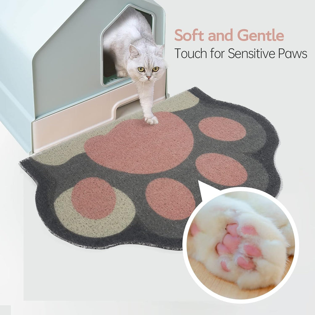 Easy clean washable pet accessory mat for litter trays