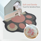 Easy clean washable pet accessory mat for litter trays