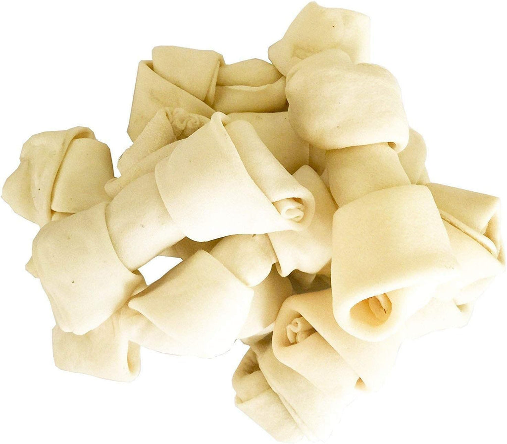 Back label of Pet Magasin natural rawhide dog chews packaging