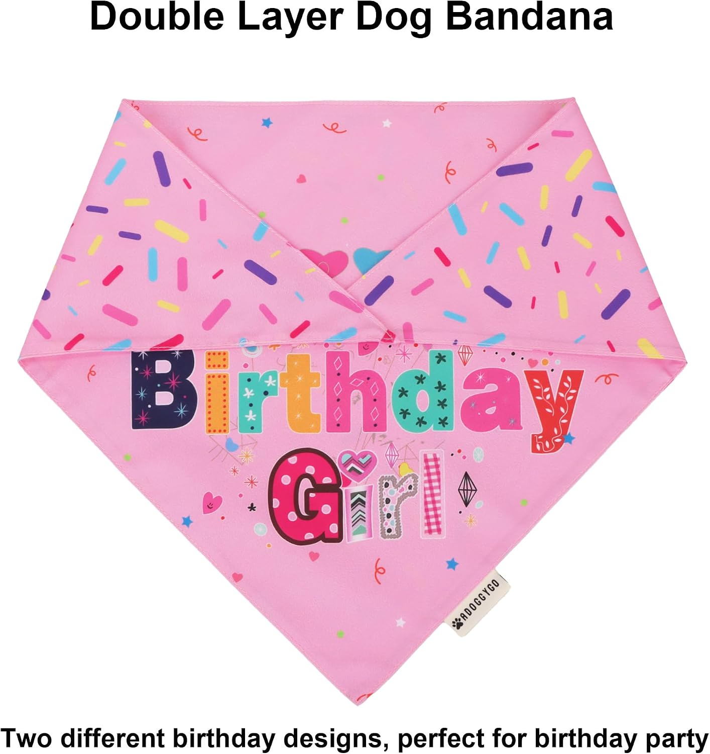 ADOGGYGO premium pink pet celebration kit number stickers zero to nine