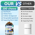 Side view of Weallin dog health supplement bottle