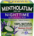 Mentholatum Nighttime Vaporizing Rub 2 pack front view authentic USA imported cough relief ointment