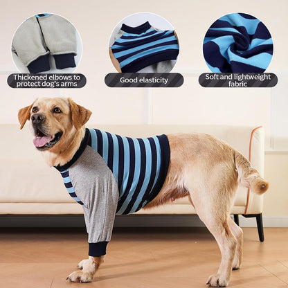 FUAMEY anti lick dog shirt showing the open belly design for easy potty use
