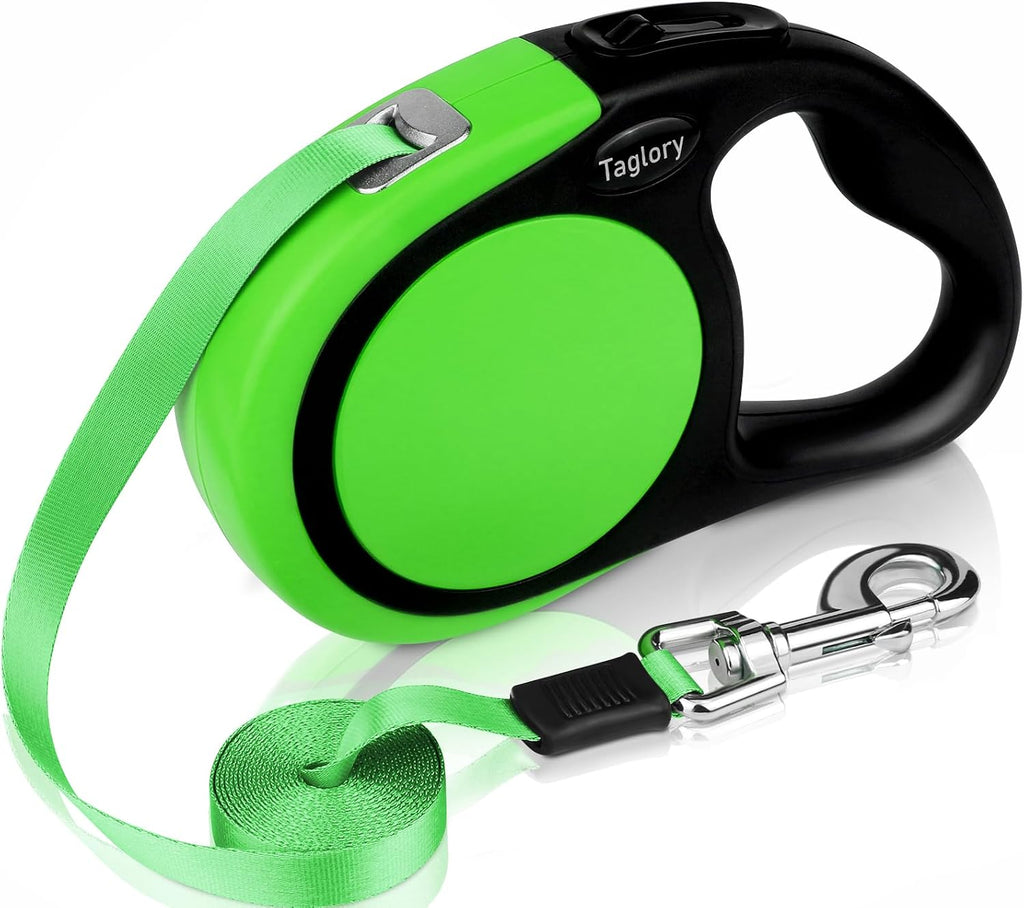 Taglory Retractable Dog Leash, 16ft No Tangle Leash Retractable for Small Medium Dogs Up to 44 lbs, One-Handed Brake, Pause, Lock, Pink - Image 11