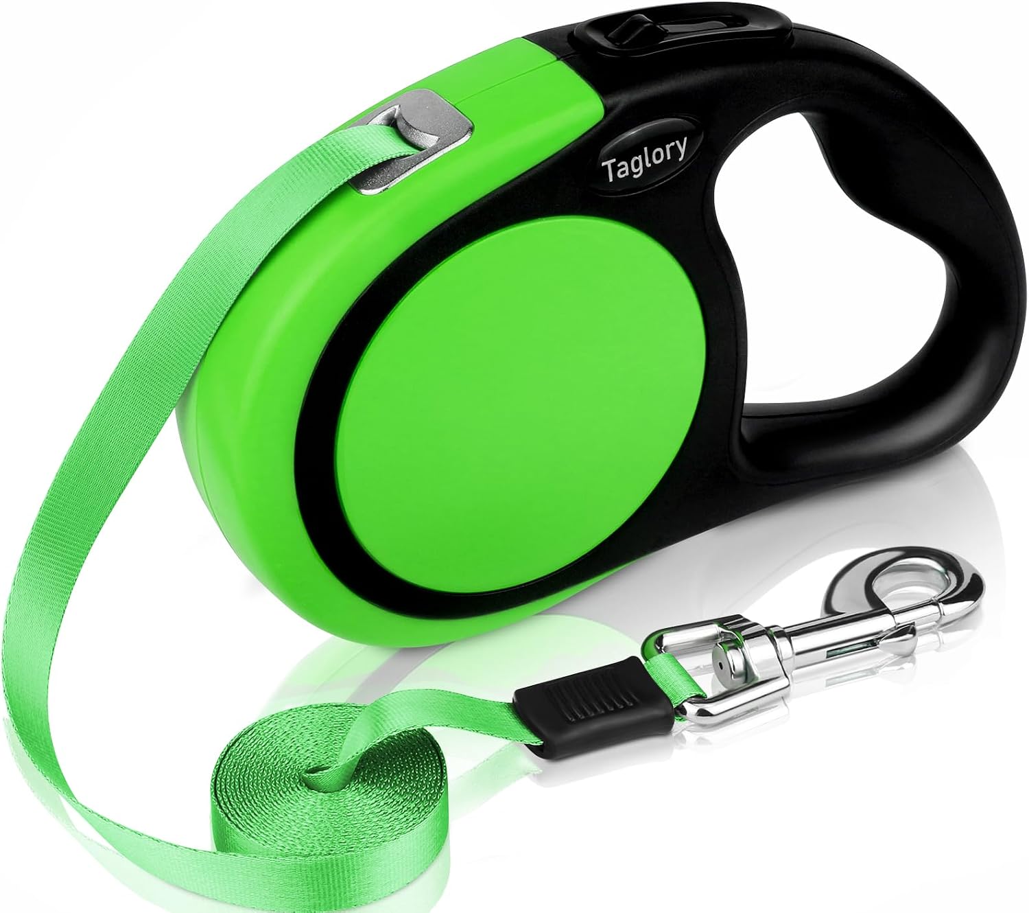 Taglory Retractable Dog Leash, 16ft No Tangle Leash Retractable for Small Medium Dogs Up to 44 lbs, One-Handed Brake, Pause, Lock, Pink - Image 11