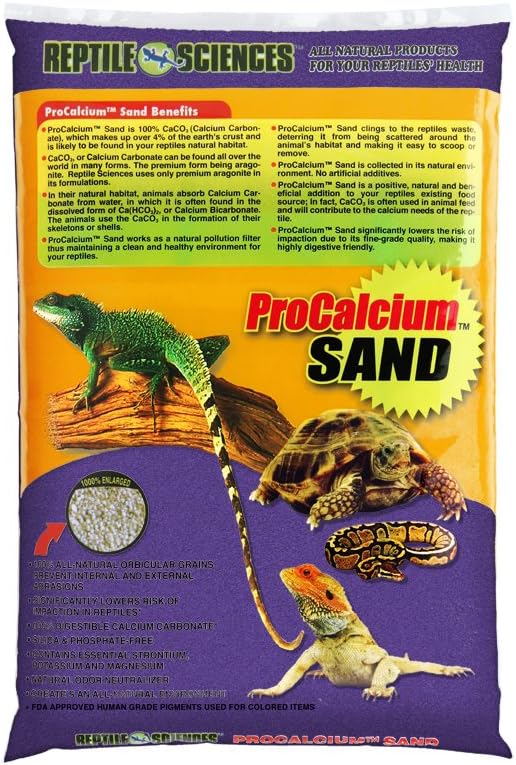 Reptile Sciences Blue Pro-Calcium Terrarium Sand - 10 lbs - Natural Substrate for Reptile Habitats, Supports Digging & Enclosure Maintenance - Image 9