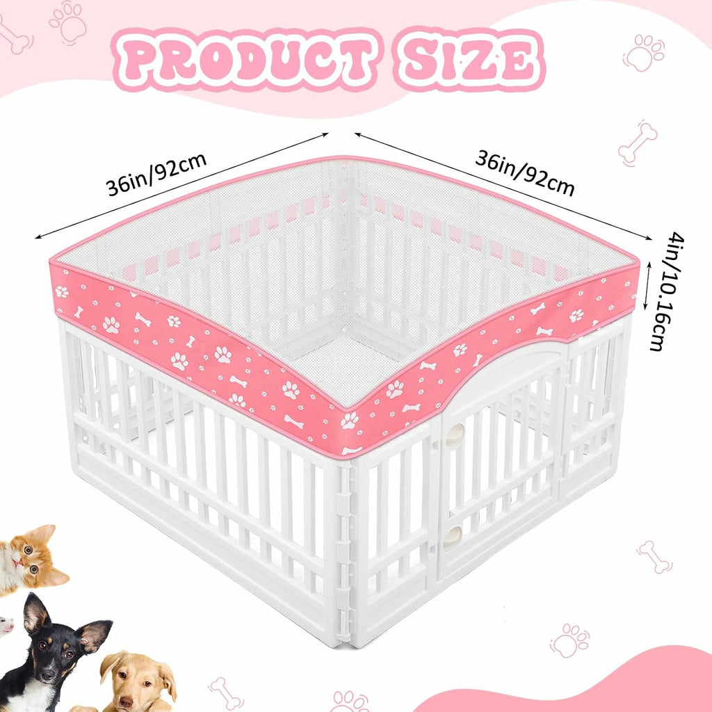 SilTriangle 36 inch 4 panels square crate topper mesh ventilation detail