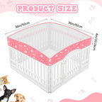 SilTriangle 36 inch 4 panels square crate topper mesh ventilation detail