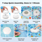 Duckart electronic hunting simulator toy illustrating the irregular feather peek-a-boo movement holes
