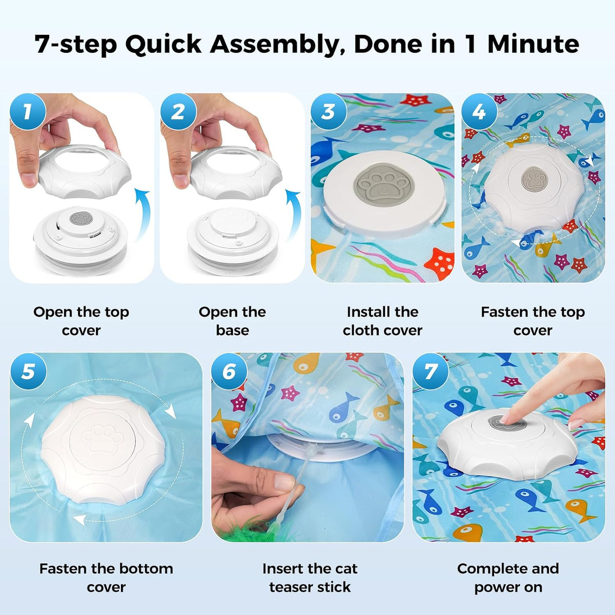 Duckart electronic hunting simulator toy illustrating the irregular feather peek-a-boo movement holes