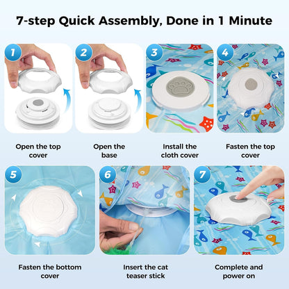 Duckart electronic hunting simulator toy illustrating the irregular feather peek-a-boo movement holes