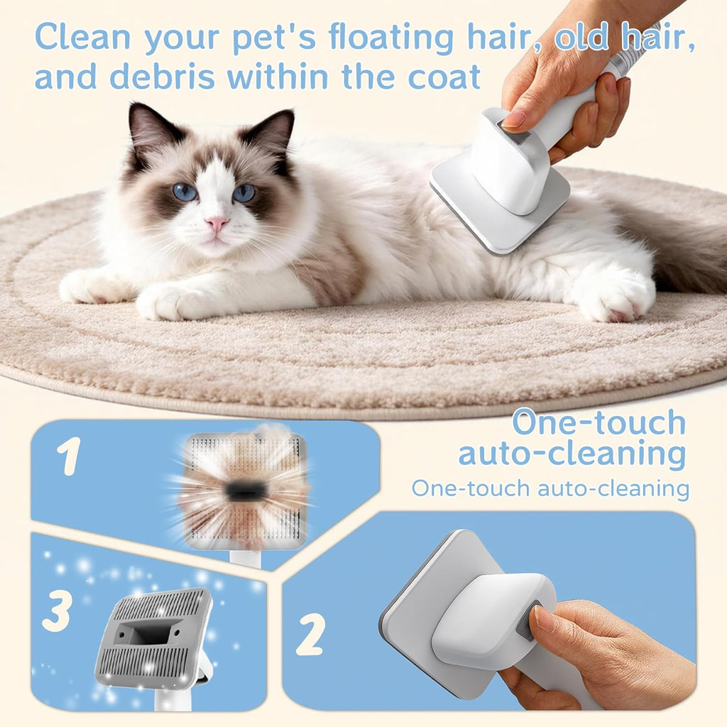 8VR Professional Pet Clipper set highlighting the specialized small paw trimmer attachment.