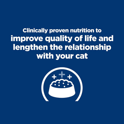 Premium feline kidney care chicken and vegetable stew wet food can label text