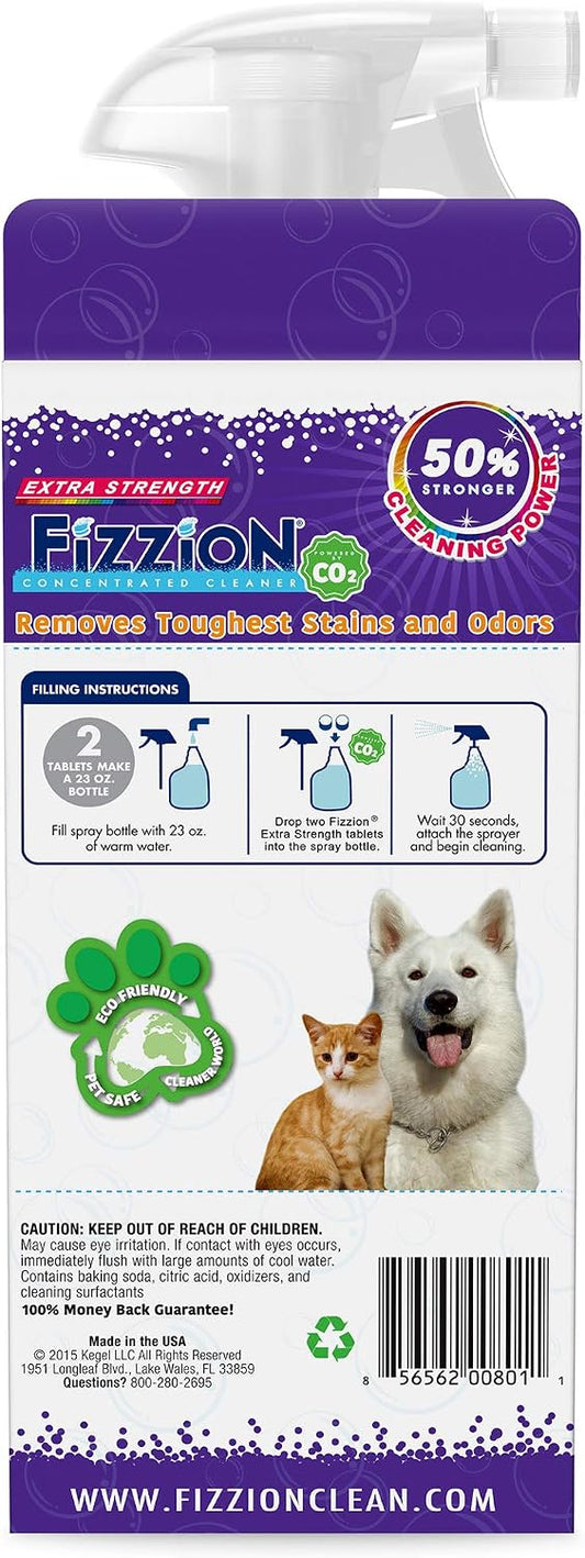 Fizzion pet stain cleaner kit for carpets and upholstery