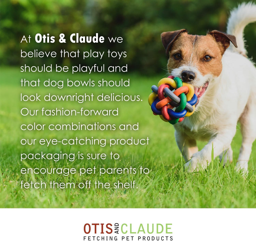 Otis and Claude imported silicone pet deshedding tool packaging