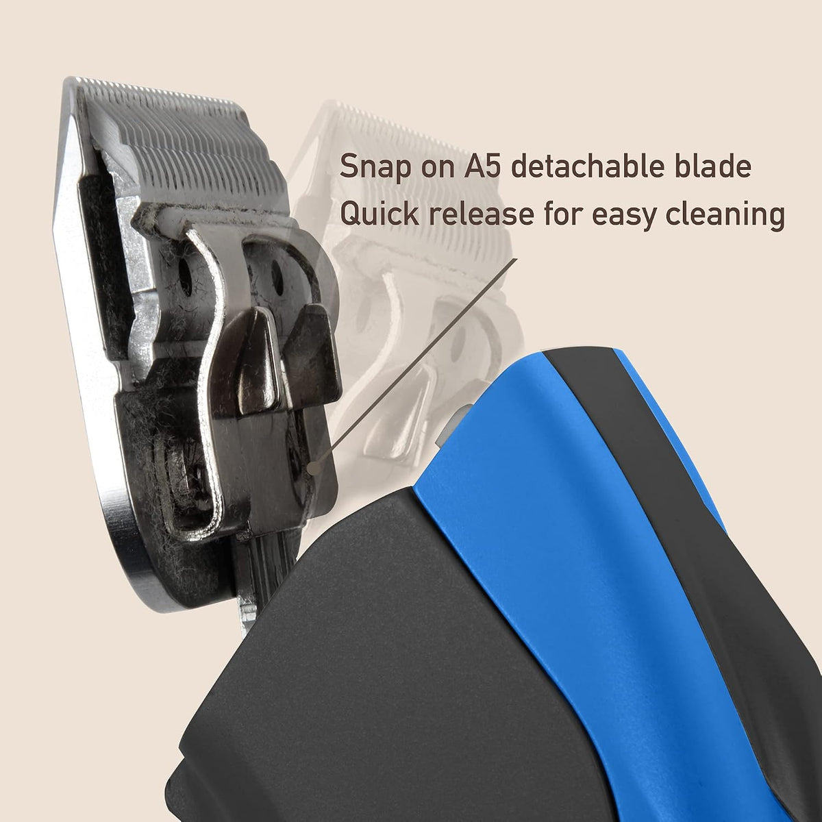 Furzone size number 10 durable grooming blade showing advanced comb beveling design