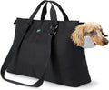 Ownpets large dog purse carrier in black front view