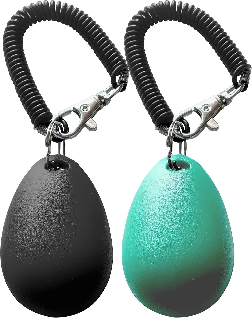 HoAoOo Dog Training Clicker pack of two in black and lake blue colors