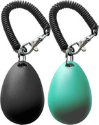 HoAoOo Dog Training Clicker pack of two in black and lake blue colors