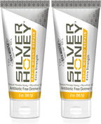 Absorbine Silver Honey Rapid Wound Repair Ointment Twin Pack 2oz Tubes, Manuka Honey & MicroSilver BG - Image 1