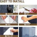 Customizable cat training tape strips for furniture corners