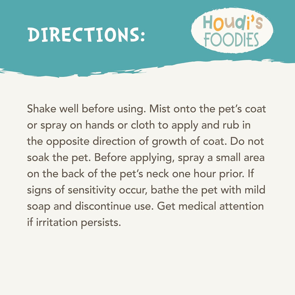 Herbal tick and flea control spray with vitamin E oil ingredients