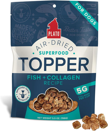 Plato Pet Treats Dog Food Toppers - Air-Dried Dog Food Toppers for Dry Food - with Collagen to Support Skin and Coat Health - Venison, Lamb and Collagen Recipe 5.5oz - Discontinued - Image 13