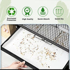 ZIQON 120 Pcs Bird Cage Liner Papers Big Size Cage Paper Liners Disposable Cage Paper Liners Precut Absorbent Cushion Pad Mat Accessories for Pet Bird Parrot (White, 12.2x8.2 inch) - Image 4