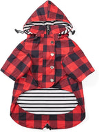 Morezi adjustable dog rain suit for eight to eighty pounds pets