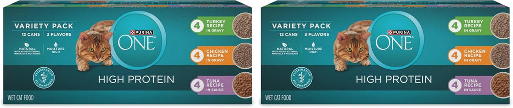 Purina ONE Natural, High Protein Cat Food Variety Pack, Turkey, Chicken and Tuna Recipes - (2 Packs of 12) 3 oz. Cans - Image 14