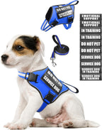 Service Dog Vest Harness and Leash Set+10 Patches,No Pull&Adjustable Reflective Dog Harness with Soft Padded Handle for Training/Everyday,Fit Small/Medium/Large/Extra-Large Dogs(Red M) - Image 15