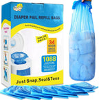 SYAOMUNLY diaper pail refill bags front view packaging