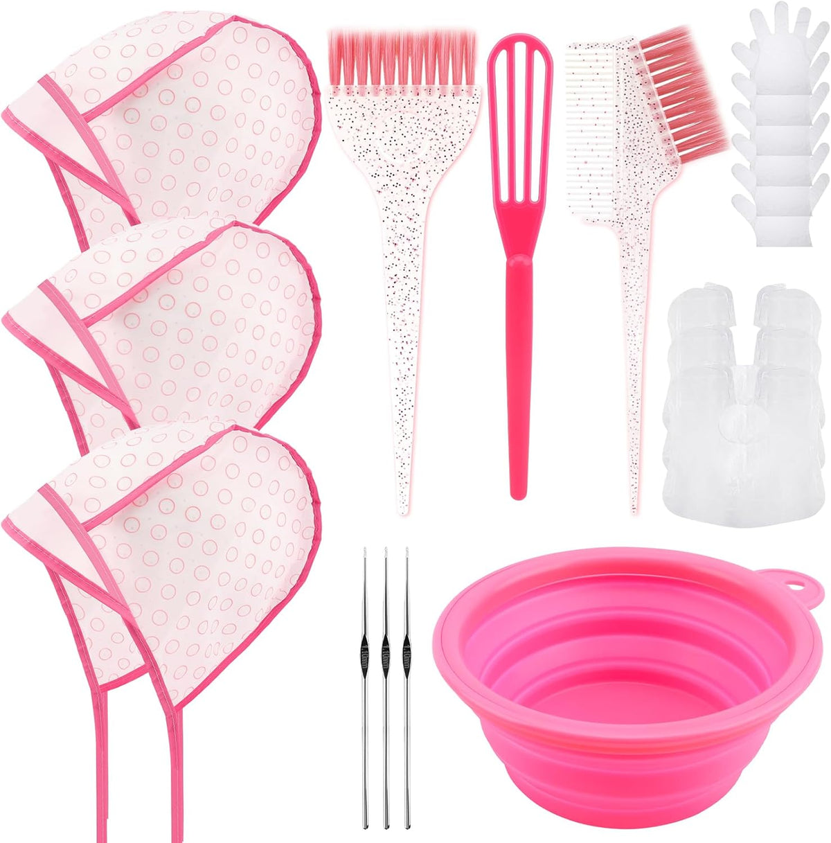 Yoovr 19 piece hair bleach highlighting kit front view